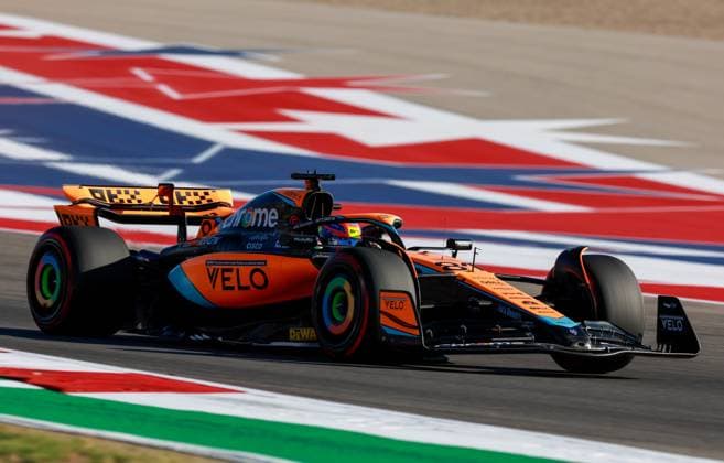 81 Oscar Piastri AUS, McLaren F1 Team , F1 Grand Prix of USA at Circuit of The Americas on October 20, 2023 in Austin, United States of America Photo by HOCH ZWEI Austin United States of America