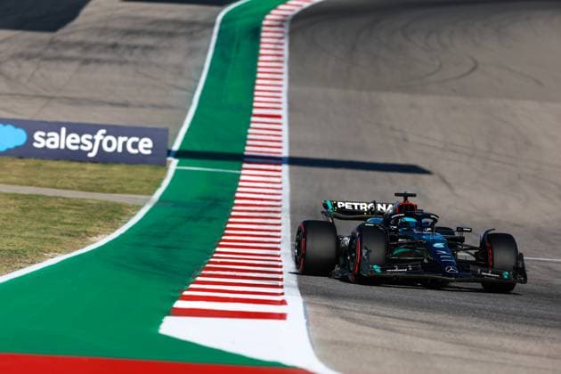 63 George Russell GBR, Mercedes AMG Petronas F1 Team , F1 Grand Prix of USA at Circuit of The Americas on October 20, 2023 in Austin, United States of America Photo by HOCH ZWEI Austin United States of America