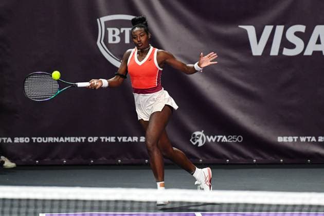 Transylvania Open 2023: Day 7 - Quarter-Finals Alycia Parks during Transylvania Open, Quarter Finals: WTA, Tennis Damen Tennis Damen 250 Tournament in Cluj-Napoca, BT Arena, 20 October 2023 Cluj-Napoca Romania  Copyright: xFlaviuxBuboix originalFilename:buboi-notitle231020_npmcz.jpg