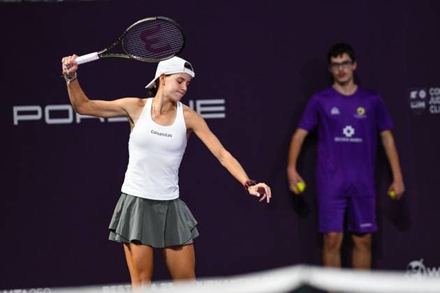 Transylvania Open 2023: Day 7 - Quarter-Finals Emiliana Arango during Transylvania Open, Quarter Finals: WTA, Tennis Damen Tennis Damen 250 Tournament in Cluj-Napoca, BT Arena, 20 October 2023 Cluj-Napoca Romania  Copyright: xFlaviuxBuboix originalFilename:buboi-notitle231020_npTQm.jpg