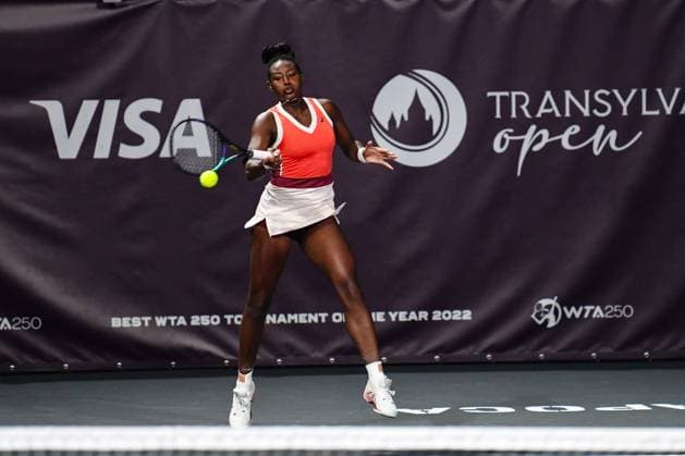 Transylvania Open 2023: Day 7 - Quarter-Finals Alycia Parks during Transylvania Open, Quarter Finals: WTA, Tennis Damen Tennis Damen 250 Tournament in Cluj-Napoca, BT Arena, 20 October 2023 Cluj-Napoca Romania  Copyright: xFlaviuxBuboix originalFilename:buboi-notitle231020_npwY6.jpg