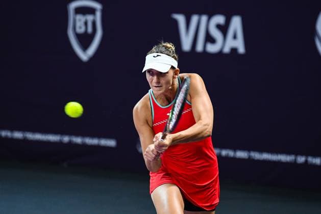 Transylvania Open 2023: Day 7 - Quarter-Finals Rebeka Masarova during Transylvania Open, Quarter Finals: WTA, Tennis Damen Tennis Damen 250 Tournament in Cluj-Napoca, BT Arena, 20 October 2023 Cluj-Napoca Romania  Copyright: xFlaviuxBuboix originalFilename:buboi-notitle231020_npZhq.jpg