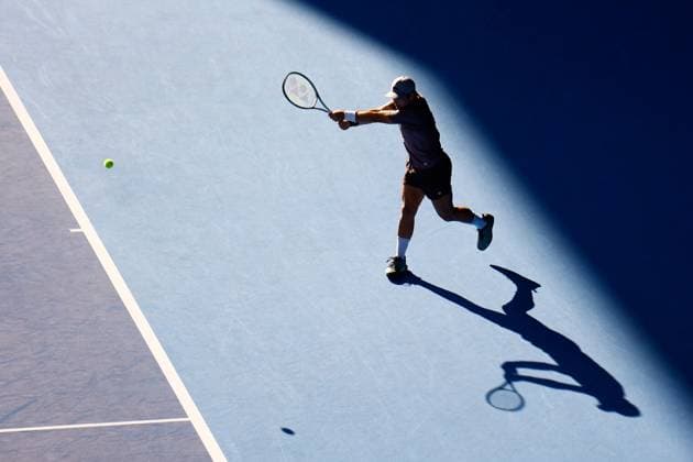 October 21, 2023, Tokyo, Japan: Marcos GIRON (USA) hits a return against Ben SHELTON (USA) during their singles semi-final match of the Kinoshita Group Japan Open Tennis Championships 2023 at the Ariake Coliseum. This is the longest-running ATP, Tennis Herren Tour tournament in Asia, first held in 1972. The tournament runs from October 16 to 22. Tokyo Japan - ZUMAm191 20231021_aap_m191_015 Copyright: xRodrigoxReyesxMarinx
