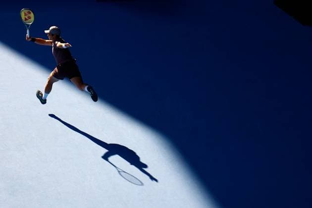 October 21, 2023, Tokyo, Japan: Marcos GIRON (USA) hits a return against Ben SHELTON (USA) during their singles semi-final match of the Kinoshita Group Japan Open Tennis Championships 2023 at the Ariake Coliseum. This is the longest-running ATP, Tennis Herren Tour tournament in Asia, first held in 1972. The tournament runs from October 16 to 22. Tokyo Japan - ZUMAm191 20231021_aap_m191_021 Copyright: xRodrigoxReyesxMarinx