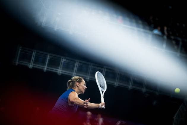 Sabine Appelmans pictured in action during the European Open Tennis ATP, Tennis Herren tournament, in Antwerp, Saturday 21 October 2023. JASPERxJACOBS  x78175827x