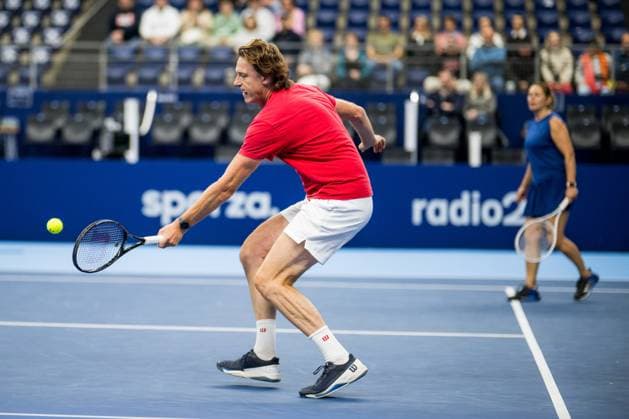 European Open tournament director Dick Norman pictured in action during the European Open Tennis ATP, Tennis Herren tournament, in Antwerp, Saturday 21 October 2023. JASPERxJACOBS  x78175881x