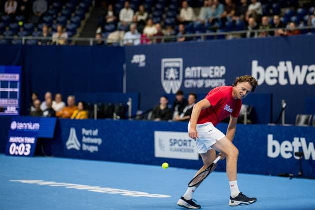 European Open tournament director Dick Norman pictured in action during the European Open Tennis ATP, Tennis Herren tournament, in Antwerp, Saturday 21 October 2023. JASPERxJACOBS  x78175892x