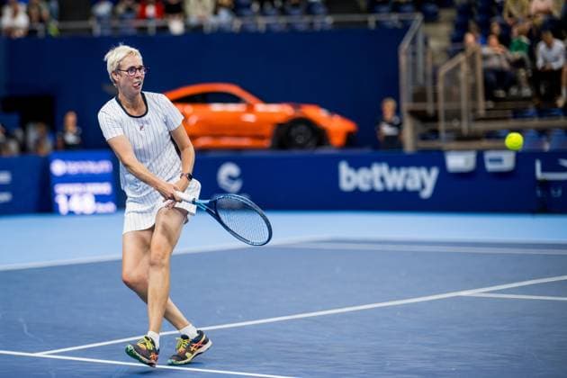 Els Callens pictured in action during the European Open Tennis ATP, Tennis Herren tournament, in Antwerp, Saturday 21 October 2023. JASPERxJACOBS  x78176050x