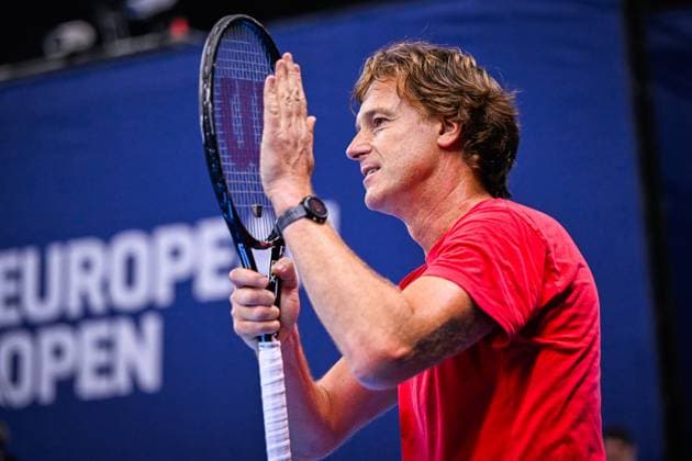 European Open tournament director Dick Norman pictured in action during the European Open Tennis ATP, Tennis Herren tournament, in Antwerp, Saturday 21 October 2023. LAURIExDIEFFEMBACQ  x78179064x