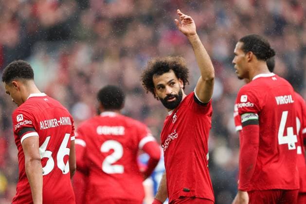 Bilder des Jahres 2023, Sport 10 Oktober Sport Themen der Woche KW42 Sport Bilder des Tages EDITORIAL USE ONLY No use with unauthorised audio, video, data, fixture lists, club league logos or live services. Online in-match use limited to 120 images, no video emulation. No use in betting, games or single club league player publications. Liverpool v Everton, Premier League, Football, Anfield, Liverpool, UK - 21 Oct 2023 EDITORIAL USE ONLY No use with unauthorised audio, video, data, fixture lists, club league logos or live services. Online in-match use limited to 120 images, no video emulation. No use in betting, games or single club league player publications.  Copyright: xPaulxGreenwood Shutterstockx 14157266bd