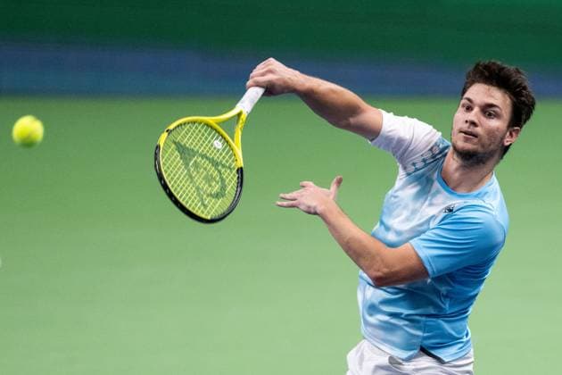 231021 Miomir Kecmanovic of Serbia during day 8 of the Nordic Open tennis tournament on October 21, 2023 in Stockholm Photo Emma Wallskog BILDBYRAN COP 320 EW0274 tennis nordic open day 8 bbeng  Copyright: EMMAxWALLSKOG BB231021EW036