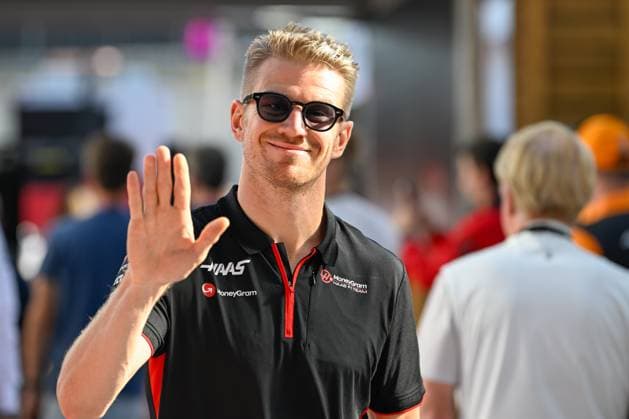AUSTIN, TX - OCTOBER 20: MoneyGram HAAS F1 Team driver Nico Hulkenberg (27) of Germany arrives at the track before the sprint shootout of the Formula 1 Lenovo United States Grand Prix on October 21, 2023, at Circuit of The Americas in Austin, Texas. (Photo by Ken Murray Icon Sportswire) AUTO: OCT 20 F1 United States Grand Prix EDITORIAL USE ONLY Icon2310210101