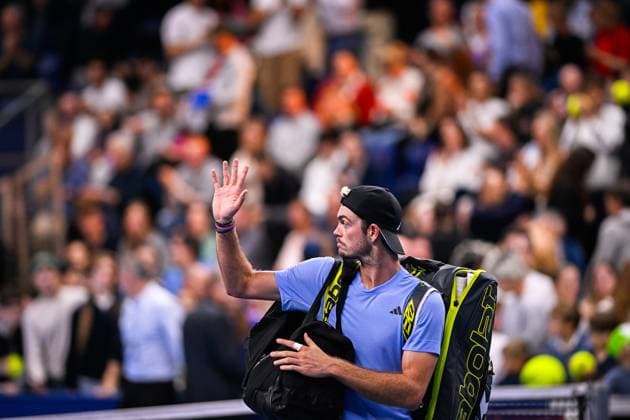 German Maximilian Marterer pictured after a singles semi final match at the European Open Tennis ATP, Tennis Herren tournament, in Antwerp, Saturday 21 October 2023. LAURIExDIEFFEMBACQ  x78191235x