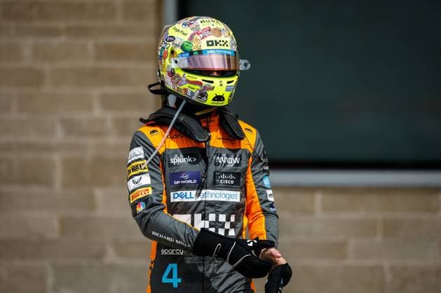 4 Lando Norris GBR, McLaren F1 Team , F1 Grand Prix of USA at Circuit of The Americas on October 21, 2023 in Austin, United States of America Photo by HOCH ZWEI Austin United States of America