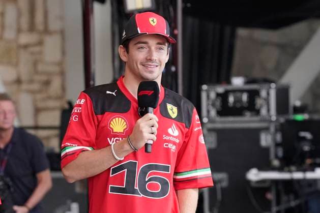 October 21, 2023, Austin, TX, USA: Oct. 20, 2023: Charles Leclerc 16 during the FIA Formula 1 Lenovo United States Grand Prix in Austin Tx at Circuit of the Americas. Brook Ward Austin USA - ZUMAa234 20231021_zsa_a234_052 Copyright: xAMGx