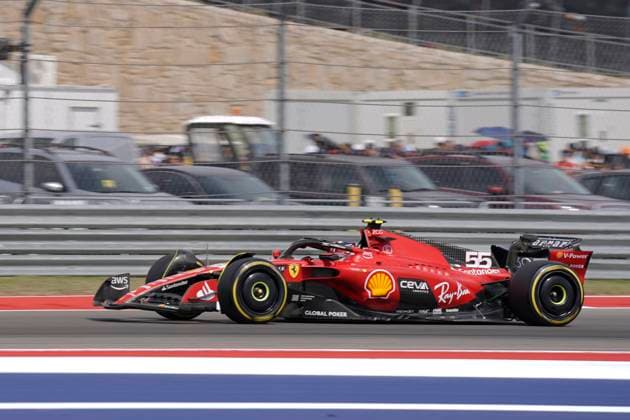 October 21, 2023, Austin, TX, USA: Oct. 20, 2023: Carlos Sainz 55 during the FIA Formula 1 Lenovo United States Grand Prix in Austin Tx at Circuit of the Americas. Brook Ward Austin USA - ZUMAa234 20231021_zsa_a234_081 Copyright: xAMGx