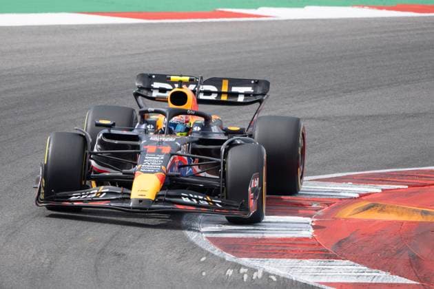 October 21, 2023: Sergio Perez (11) with Oracle Red Bull Racing in action Sprint Shootout at the Formula 1 Lenovo United States Grand Prix, Circuit of The Americas. Austin, Texas. CSM. Austin United States of America - ZUMAc04_ 20231021_faf_c04_006 Copyright: xMarioxCantux
