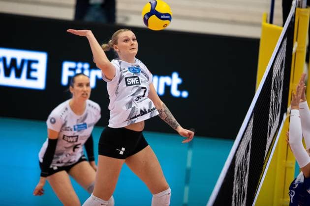 Volleyball, Women, 2. BL, Schwarz-Weiss Erfurt - Binder Blaubären Flacht