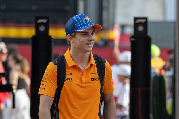 AUSTIN, TX - OCTOBER 22: McLaren F1 Team driver Oscar Piastri (81) of Australia enters the paddock before the Formula 1 Lenovo United States Grand Prix on October 22, 2023, at Circuit of The Americas in Austin, Texas. (Photo by David Buono Icon Sportswire) AUTO: OCT 22 F1 United States Grand Prix EDITORIAL USE ONLY Icon2310220041