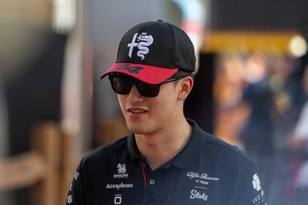 AUSTIN, TX - OCTOBER 22: Alfa Romea F1 Team Stake driver Zhou Guanyu (24) of China enters the paddock before the Formula 1 Lenovo United States Grand Prix on October 22, 2023, at Circuit of The Americas in Austin, Texas. (Photo by David Buono Icon Sportswire) AUTO: OCT 22 F1 United States Grand Prix EDITORIAL USE ONLY Icon2310220131