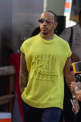 AUSTIN, TX - OCTOBER 22: Mercedes AMG Petronas F1 Team driver Lewis Hamilton (44) of the United Kingdom enters the paddock before the Formula 1 Lenovo United States Grand Prix on October 22, 2023, at Circuit of The Americas in Austin, Texas. (Photo by David Buono Icon Sportswire) AUTO: OCT 22 F1 United States Grand Prix EDITORIAL USE ONLY Icon2310220231