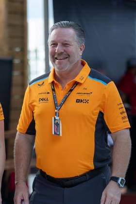 AUSTIN, TX - OCTOBER 22: McLaren F1 Team principal Zak Brown enters the paddock before the Formula 1 Lenovo United States Grand Prix on October 22, 2023, at Circuit of The Americas in Austin, Texas. (Photo by David Buono Icon Sportswire) AUTO: OCT 22 F1 United States Grand Prix EDITORIAL USE ONLY Icon2310220301