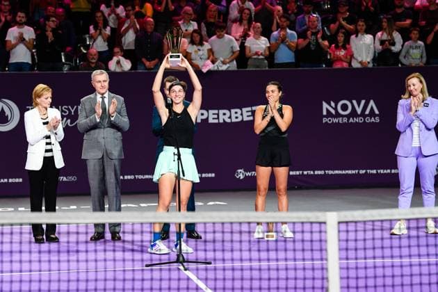 Transylvania Open, Finals: WTA, Tennis Damen Tennis Damen 250 Tournament in Cluj-Napoca, BT Arena, 22 October 2023 Trasylvania Open Finals: WTA, Tennis Damen 250 Tournament in Cluj-Napoca, BT Arena Cluj-Napoca BT Arena Romania Copyright: xAncaxTepeix