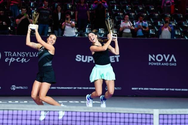 Transylvania Open, Finals: WTA, Tennis Damen Tennis Damen 250 Tournament in Cluj-Napoca, BT Arena, 22 October 2023 Trasylvania Open Finals: WTA, Tennis Damen 250 Tournament in Cluj-Napoca, BT Arena Cluj-Napoca BT Arena Romania Copyright: xAncaxTepeix