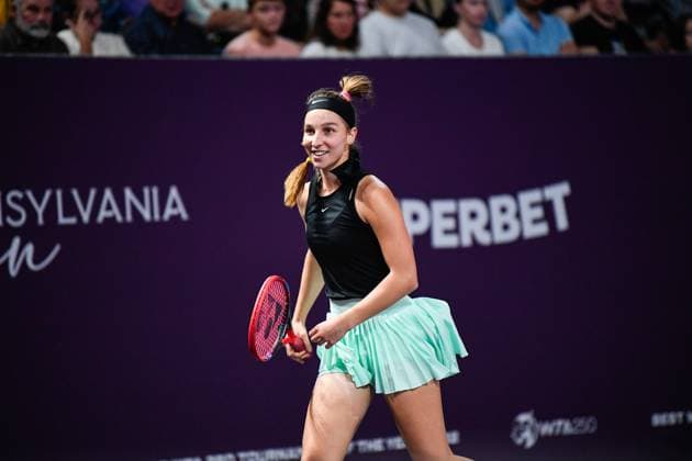Transylvania Open, Finals: WTA, Tennis Damen Tennis Damen 250 Tournament in Cluj-Napoca, BT Arena, 22 October 2023 Trasylvania Open Finals: WTA, Tennis Damen 250 Tournament in Cluj-Napoca, BT Arena Cluj-Napoca BT Arena Romania Copyright: xAncaxTepeix