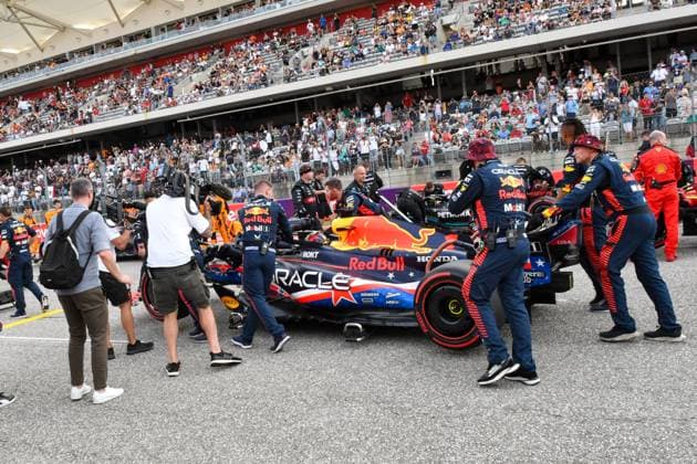 Formula 1 GP USA Austin Texas Saturday 21 10 2023 Max Verstappen NED Red Bull Racing Formula 1 GP USA Austin Texas Saturday 21 10 2023 Copyright: xBEAUTIFULxSPORTS Erlhofx