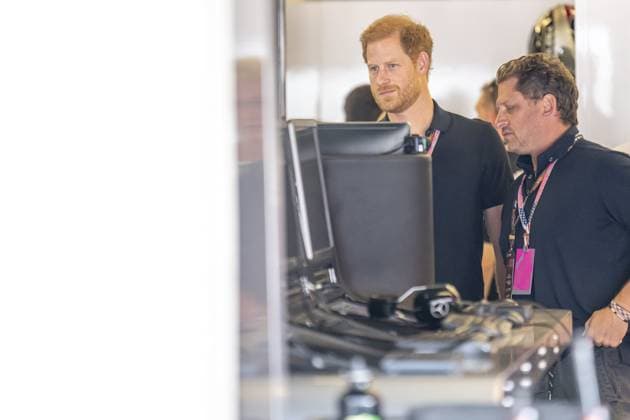 Austin - 22-10-2023, Prince Harry, Duke of Sussex, Lando Norris at the Formula 1 USA Grand Prix 2023 Sunday Formula 1 USA Grand Prix 2023 Sunday  x22863061x Copyright: