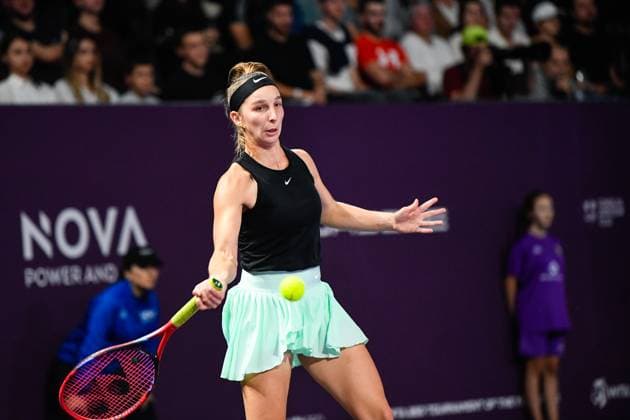 Transylvania Open 2023: Final Tamara Korpatsch during Trasylvania Open Finals: WTA, Tennis Damen Tennis Damen 250 Tournament in Cluj-Napoca, BT Arena Cluj-Napoca Romania  Copyright: xFlaviuxBuboix originalFilename:buboi-notitle231022_npSPN.jpg