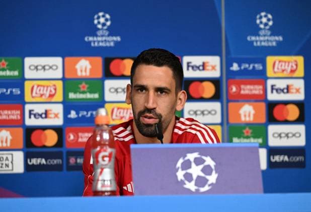 Football, men, season 2023 2024, Champions League, press conference of 1 FC Union Berlin at the stadium An der Alten Försterei the day before the match against SSC Napoli, Rani Khedira 1 FC Union Berlin , 23 10 2023, Copyright: xMatthiasxKochx