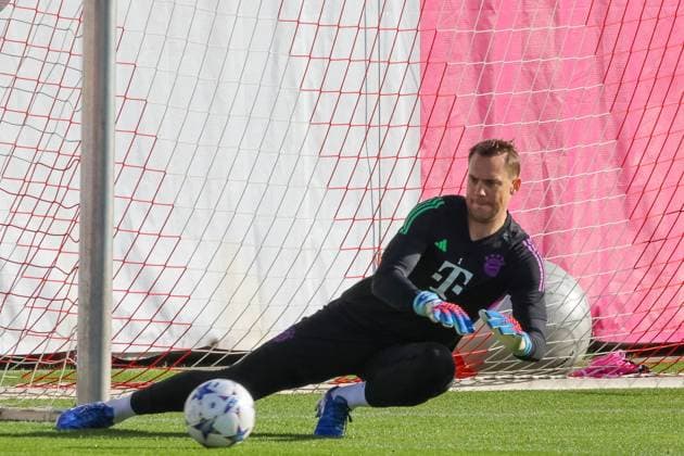 Manuel Neuer FC Bayern Muenchen, 01 in training, final training FC Bayern Muenchen, football, season 23 24, 23 10 2023, final training FC Bayern Muenchen, football, season 23 24, 23 10 2023 Muenchen Copyright: xEibner-Pressefoto JennixMaulx EP_JML