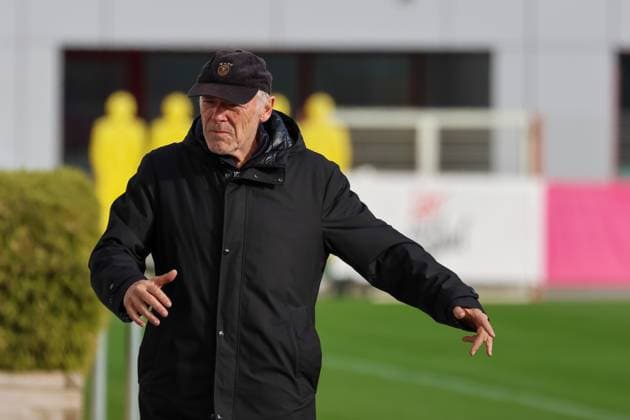 Hermann Gerland co coach U 21 national team, DFB at training, final training FC Bayern Muenchen, football, season 23 24, 23 10 2023, final training FC Bayern Muenchen, football, season 23 24, 23 10 2023 Muenchen Copyright: xEibner-Pressefoto JennixMaulx EP_JML