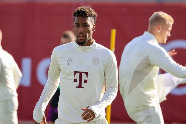 Kingsley Coman FC Bayern Muenchen, 11 final training FC Bayern Muenchen, football, season 23 24, 23 10 2023, final training FC Bayern Muenchen, football, season 23 24, 23 10 2023 Munich. Copyright: xEibner-Pressefoto JennixMaulx EP_JML