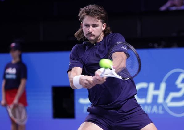 TENNIS - ATP, Tennis Herren Erste Bank Open VIENNA,AUSTRIA,23.OCT.23 - TENNIS - ATP World Tour, Erste Bank Open. Image shows J.J. Wolf (USA).  GEPAxpictures xWalterxLuger