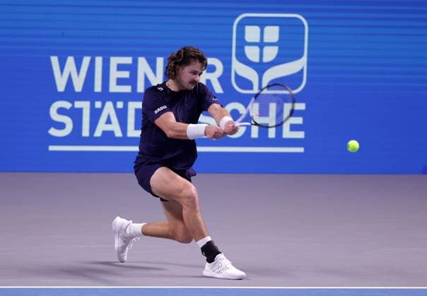 TENNIS - ATP, Tennis Herren Erste Bank Open VIENNA,AUSTRIA,23.OCT.23 - TENNIS - ATP World Tour, Erste Bank Open. Image shows J.J. Wolf (USA).  GEPAxpictures xWalterxLuger
