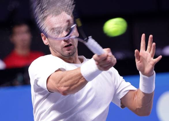TENNIS - ATP, Tennis Herren Erste Bank Open VIENNA,AUSTRIA,23.OCT.23 - TENNIS - ATP World Tour, Erste Bank Open. Image shows Roman Safiullin (RUS).  GEPAxpictures xWalterxLuger