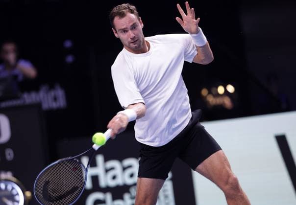 TENNIS - ATP, Tennis Herren Erste Bank Open VIENNA,AUSTRIA,23.OCT.23 - TENNIS - ATP World Tour, Erste Bank Open. Image shows Roman Safiullin (RUS).  GEPAxpictures xWalterxLuger