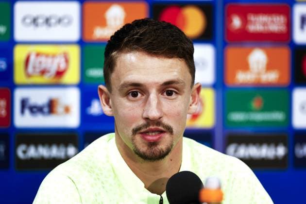 LENS - Olivier Boscagli of PSV Eindhoven during the MD-1 press conference, PK, Pressekonferenz prior to the UEFA Champions League group B match against RC Lens at the Stade Bollaert-Delelis on October 23, 2023 in Lens, France. ANP MAURICE VAN STEEN UEFA Champions League MD-1 2023 2024 xVIxANPxSportx xxANPxIVx 481914340 originalFilename: 481914340.jpg
