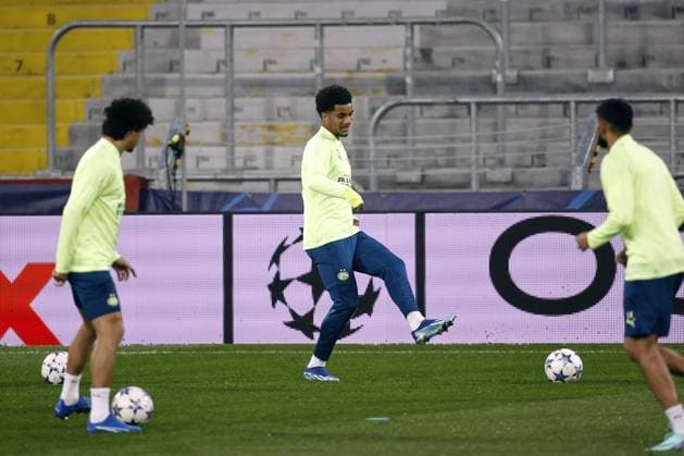 LENS - Malik Tillman of PSV Eindhoven during the MD-1 training session ahead of the UEFA Champions League Group B match against RC Lens at the Stade Bollaert-Delelis on October 23, 2023 in Lens, France. ANP MAURICE VAN STEEN UEFA Champions League MD-1 2023 2024 xVIxANPxSportx xxANPxIVx 481920262 originalFilename: 481920262.jpg