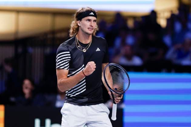 Alexander Zverev makes a fist and cheers, jubilation, joy, emotion Copyright: xJuergenxHasenkopfx
