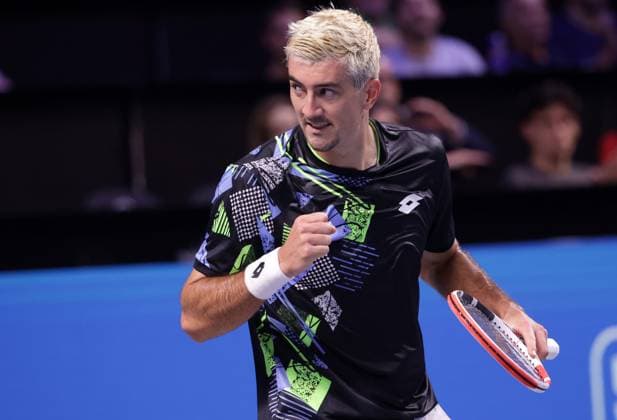 TENNIS - ATP, Tennis Herren Erste Bank Open VIENNA,AUSTRIA,23.OCT.23 - TENNIS - ATP World Tour, Erste Bank Open. Image shows Sebastian Ofner (AUT).  GEPAxpictures xWalterxLuger