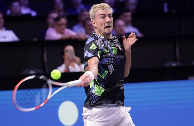 TENNIS - ATP, Tennis Herren Erste Bank Open VIENNA,AUSTRIA,23.OCT.23 - TENNIS - ATP World Tour, Erste Bank Open. Image shows Sebastian Ofner (AUT).  GEPAxpictures xWalterxLuger