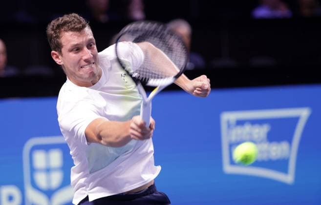 TENNIS - ATP, Tennis Herren Erste Bank Open VIENNA,AUSTRIA,23.OCT.23 - TENNIS - ATP World Tour, Erste Bank Open. Image shows Filip Misolic (AUT).  GEPAxpictures xWalterxLuger