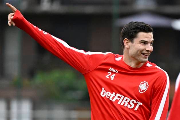 Media activities R Antwerp FC - Champions League 24 10 2023 DEURNE, BELGIUM - OCTOBER 24 : Ekkelenkamp Jurgen midfielder of Antwerp FC pictured during a training session prior to the UEFA Champions League match between Royal Antwerp FC and FC Porto on October 24, 2023 in Deurne, Belgium, 24 10 2023 Deurne Belgium  Copyright: xPeterxDexVoechtx