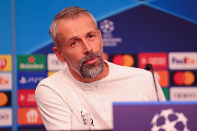 RB Leipzig PK Champions League Leipzig, 24 10 2023, RB Leipzig Football Academy, UEFA Champions League , RB Leipzig press conference the day before RBL v Red Star Belgrade Fudbalski klub Crvena zvezda , In picture coach Marco Rose RB Leipzig ,