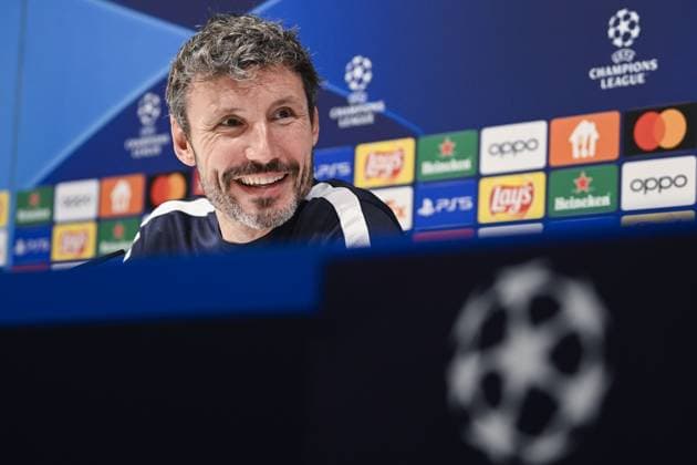 Antwerp s head coach Mark van Bommel pictured during a press conference, PK, Pressekonferenz of Belgian soccer team Royal Antwerp FC, on Tuesday 24 October 2023 in Antwerp. The team is preparing for tomorrow s game against Portuguese club FC Porto, on day three of the Champions League group stage, in the group H. TOM GOYVAERTS TomxGoyvaerts  x78417224x