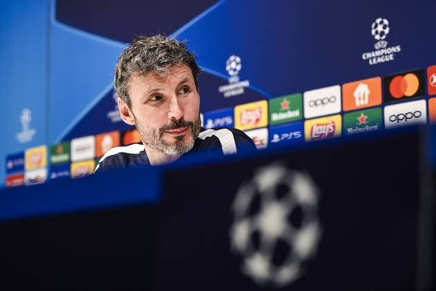 Antwerp s head coach Mark van Bommel pictured during a press conference, PK, Pressekonferenz of Belgian soccer team Royal Antwerp FC, on Tuesday 24 October 2023 in Antwerp. The team is preparing for tomorrow s game against Portuguese club FC Porto, on day three of the Champions League group stage, in the group H. TOM GOYVAERTS TomxGoyvaerts  x78417250x